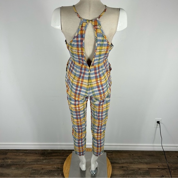 Urban Outfitters UO Hattie High-Neck Linen Jumpsuit 8 - Picture 5 of 15